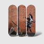 Wallity Cuadro Decorativo de MDF Multicolor (3 Piezas)